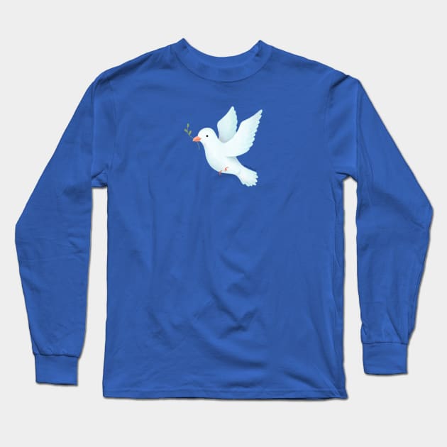 Peace Dove Bird Long Sleeve T-Shirt by julianamotzko